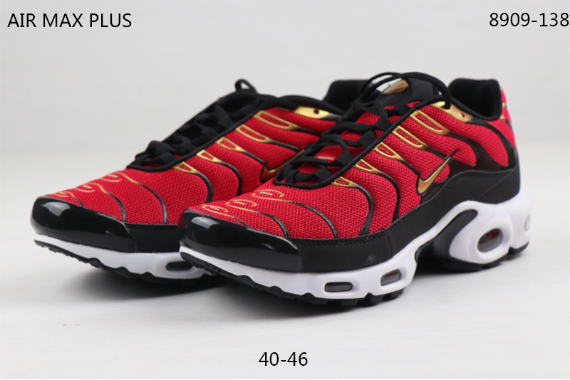 2020 Nike Air Max TN Plus Hot Red Black White Shoes